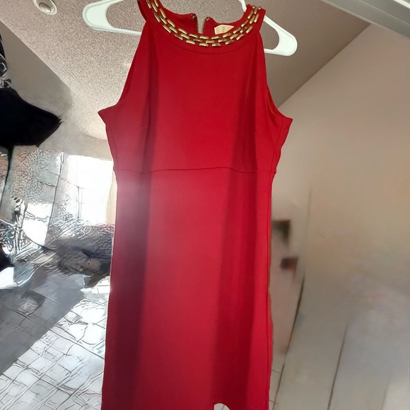 MICHAEL Michael Kors Dresses & Skirts - MICHAEL Michael Kors Red Chain-Detail Mini Dress